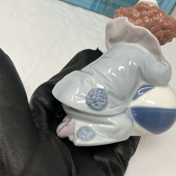 LLADRO Pierrot Clown Puppy and Ball #5278 Retired Made Spain 1985 Nino pierrot - Picture 12 of 16